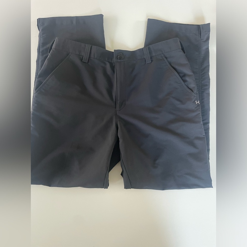 Under Armour UA Golf Tapered Pants Mens Size 34x30 Black
